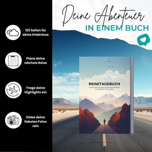 Reisetagebuch: Entdecke die Welt voller Abenteuer und Erinnerungen