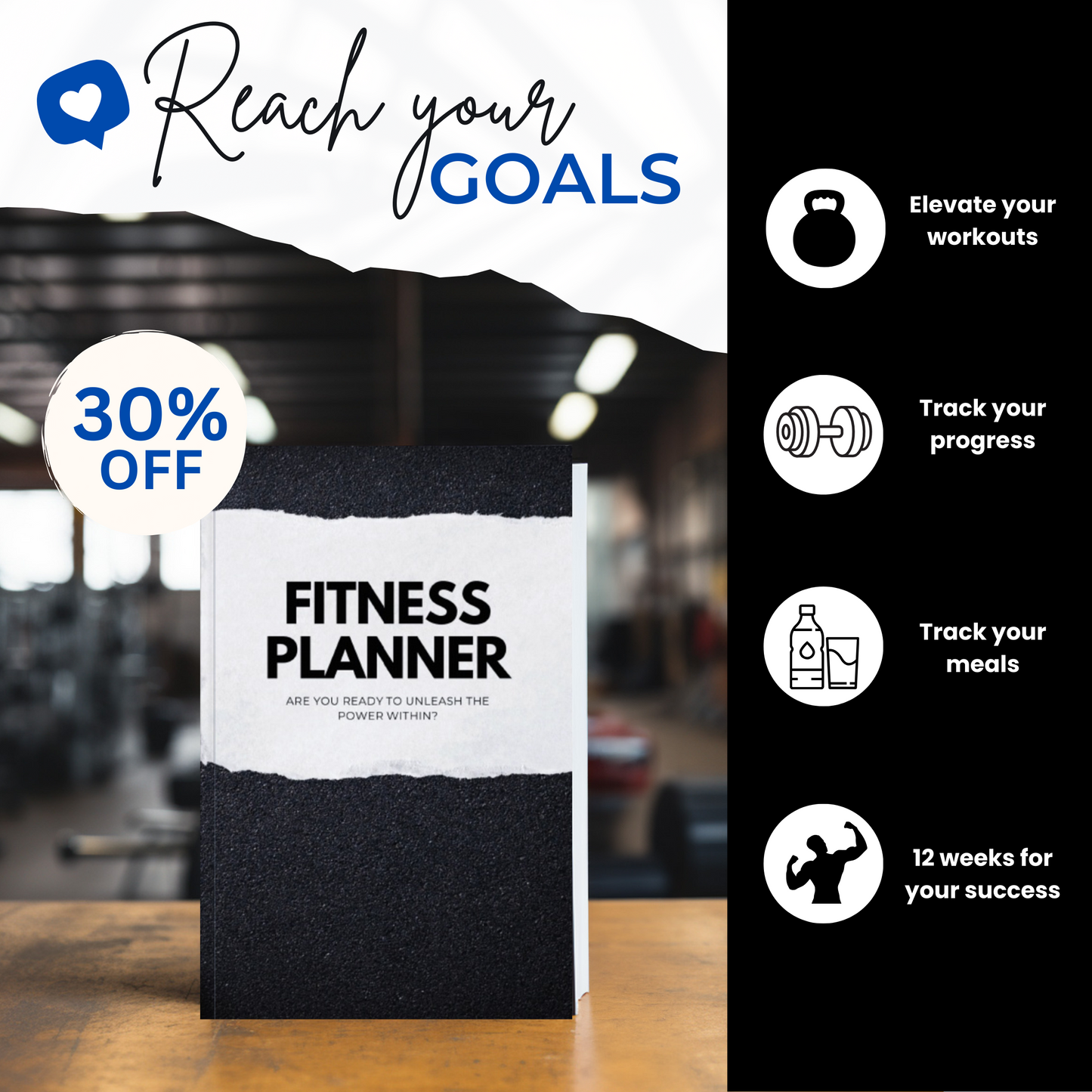 Fitness Planner for Goal-Driven Workouts, Progress and Weight Loss